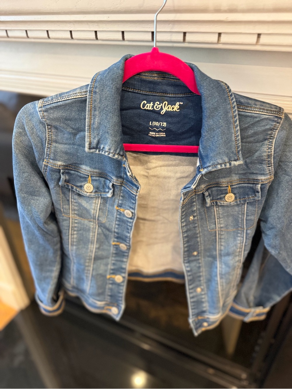 Cat & Jack Light Blue Denim Jean Jacket for Kids
